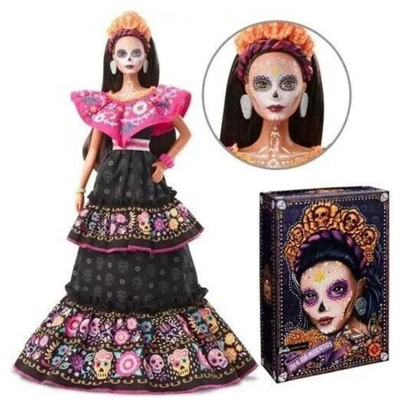Barbie 2021 Dia De Los Muertos Day of Dead Female Girl Doll Mattel